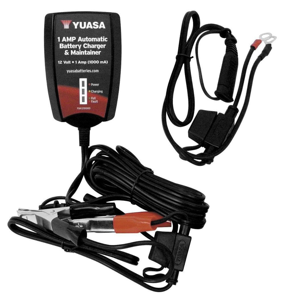 Yuasa (Yua1201000) 1A Automatic Battery Charger And Maintainer