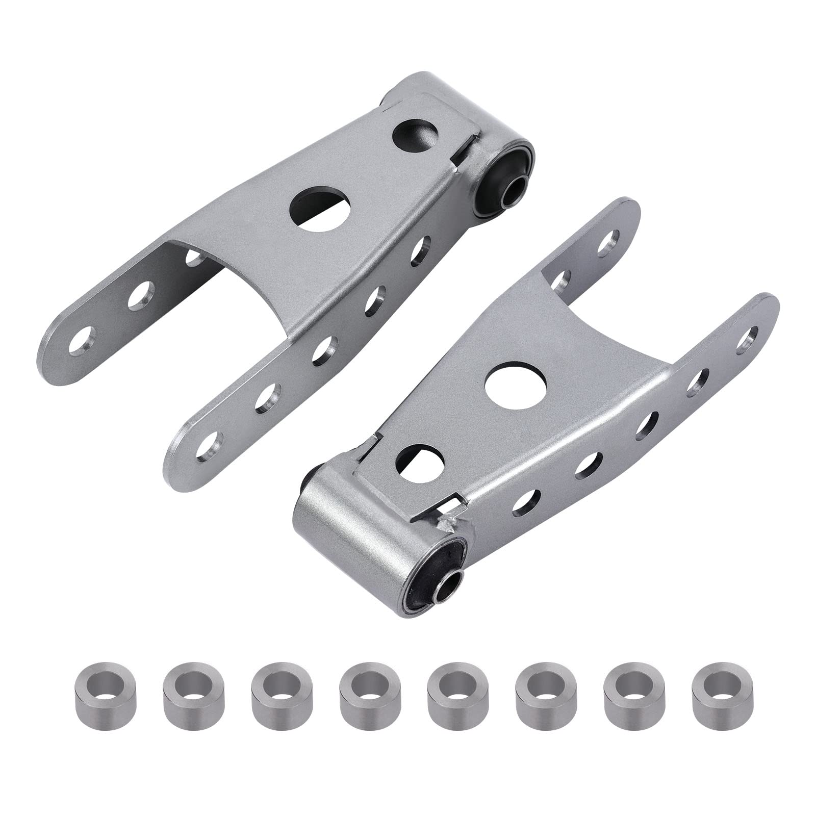 Tuningsworld 2''-3'' Lowering Shackle Kit Adjustable for Chevy Silverado1500 for Sierra1500 Truck 2007-2018 Suspension Rear Drop