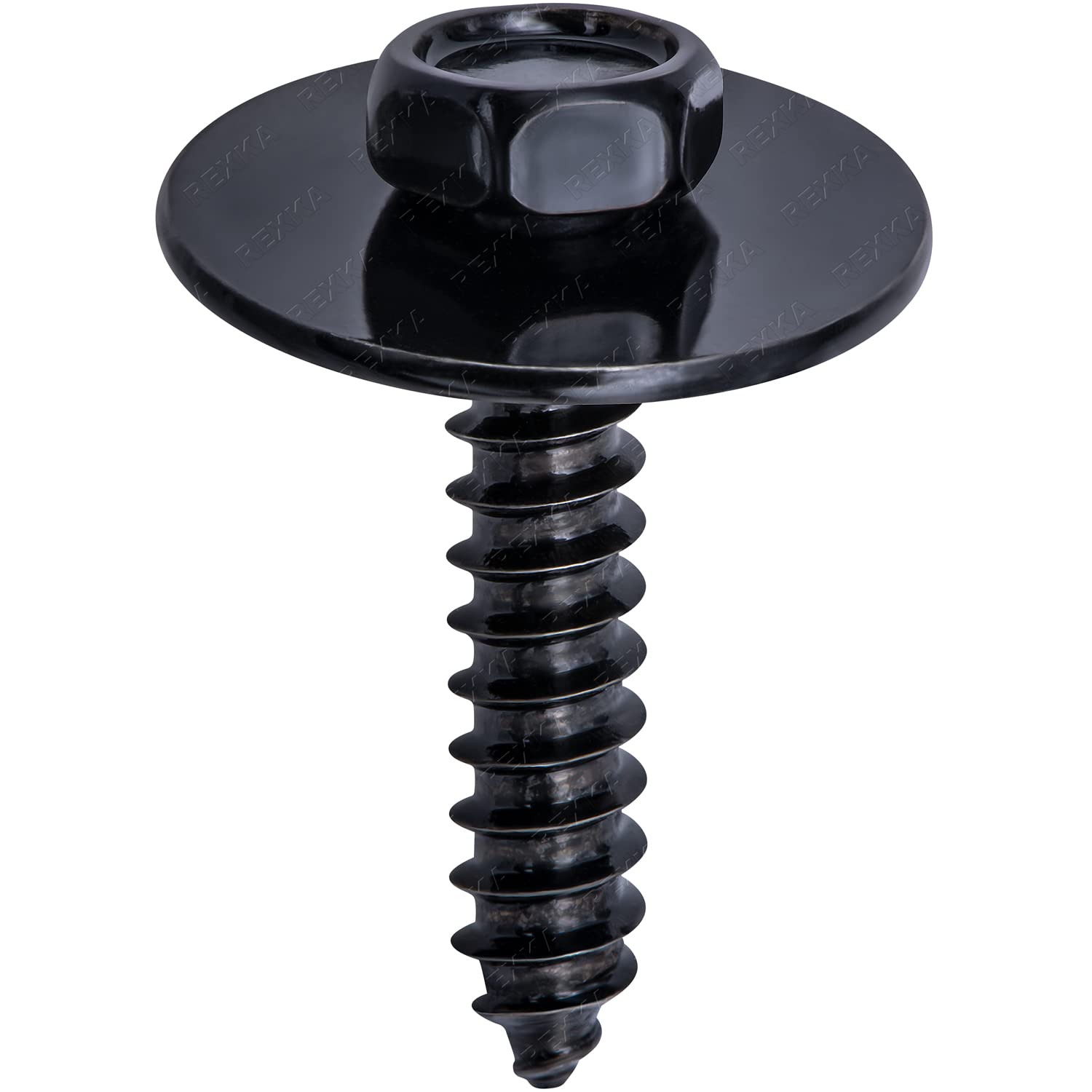 Rexka 50pcs M4.2-1.41 x 20mm Hex Head Tapping Screw for GM Jeep Wrangler 1640810 11500434 11503892