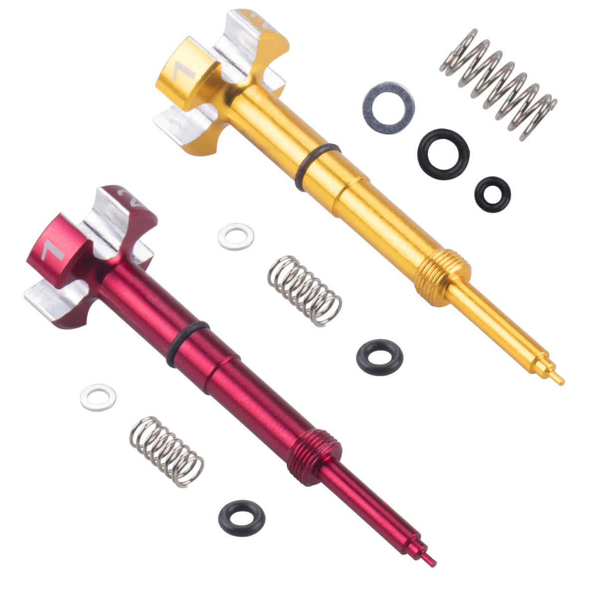 JINGKE Universal Air/Fuel Mixture Screw Adjuster for Keihin FCR Carb Motorcycle Compatible with Suzuki RMZ,Kawasaki KXF KLX,Hond