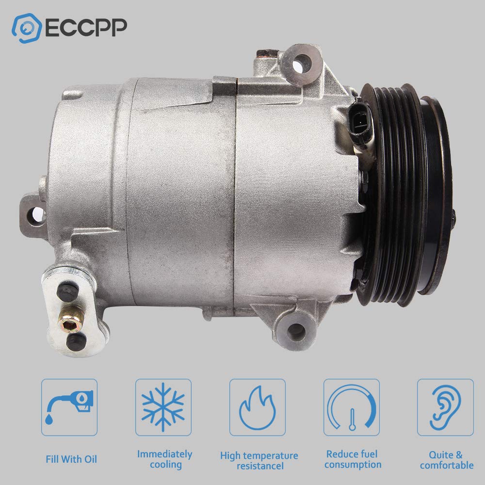 Eccpp Air Conditioning Compressor 2008-2012 Fit For Chevrolet Malibu 2.4L 2007-2010 For Pontiac G6 2.4L Ac Compressor With Clutc