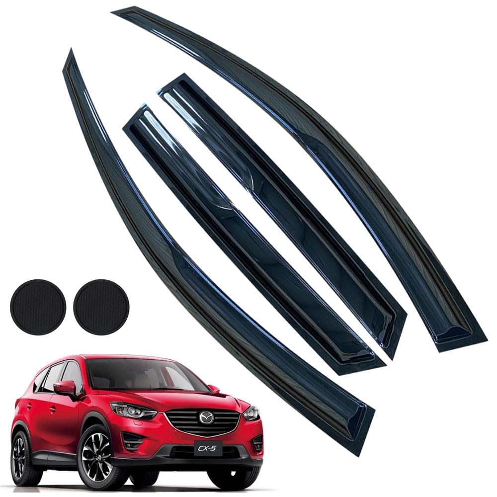 Rain Guards For Mazda Cx-5 2013-2016, Tape-On Side Window Deflectors For Mazda Cx-5, Window Visors For Mazda Cars, For Mazda Car