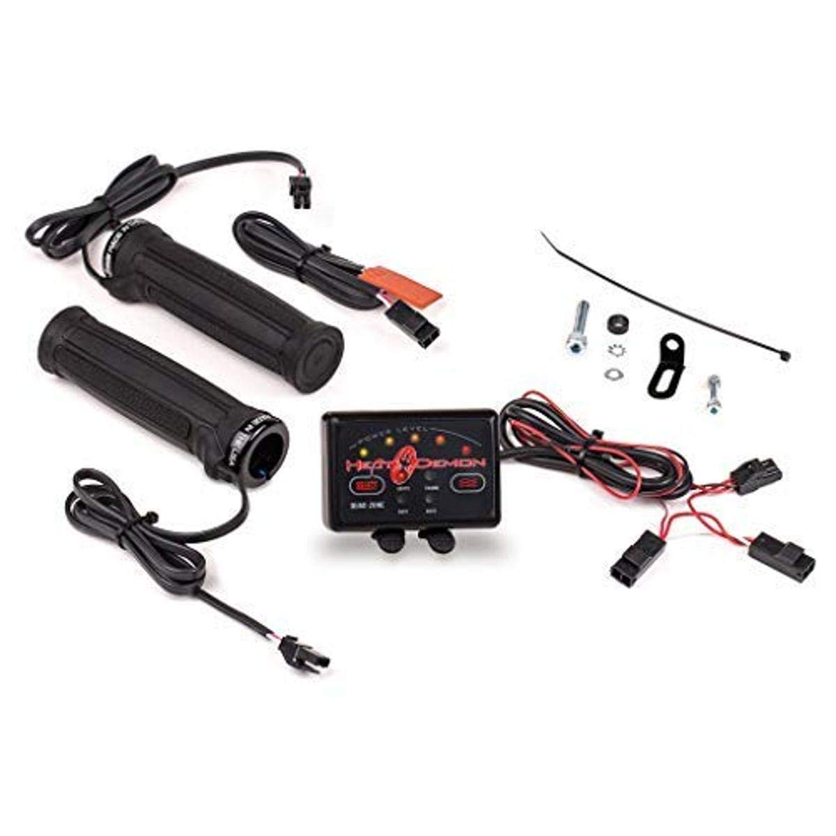 Heat Demon 215048 Quad Zone Atv Clamp-On Heated Grip Kit, Black