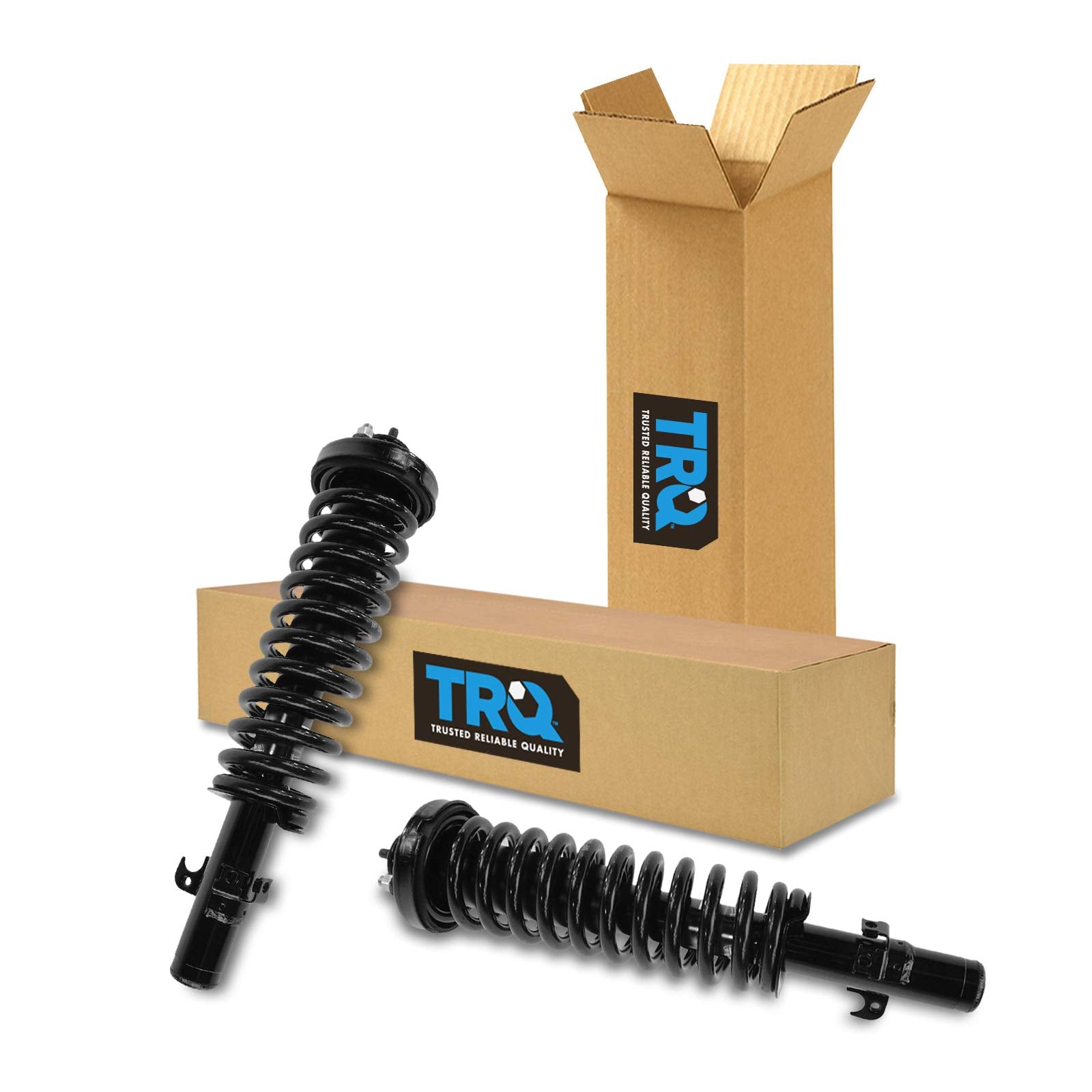 Trq Front Strut & Coil Spring Assembly Set Driver & Passenger Sides Compatible With 90-93 Honda Accord