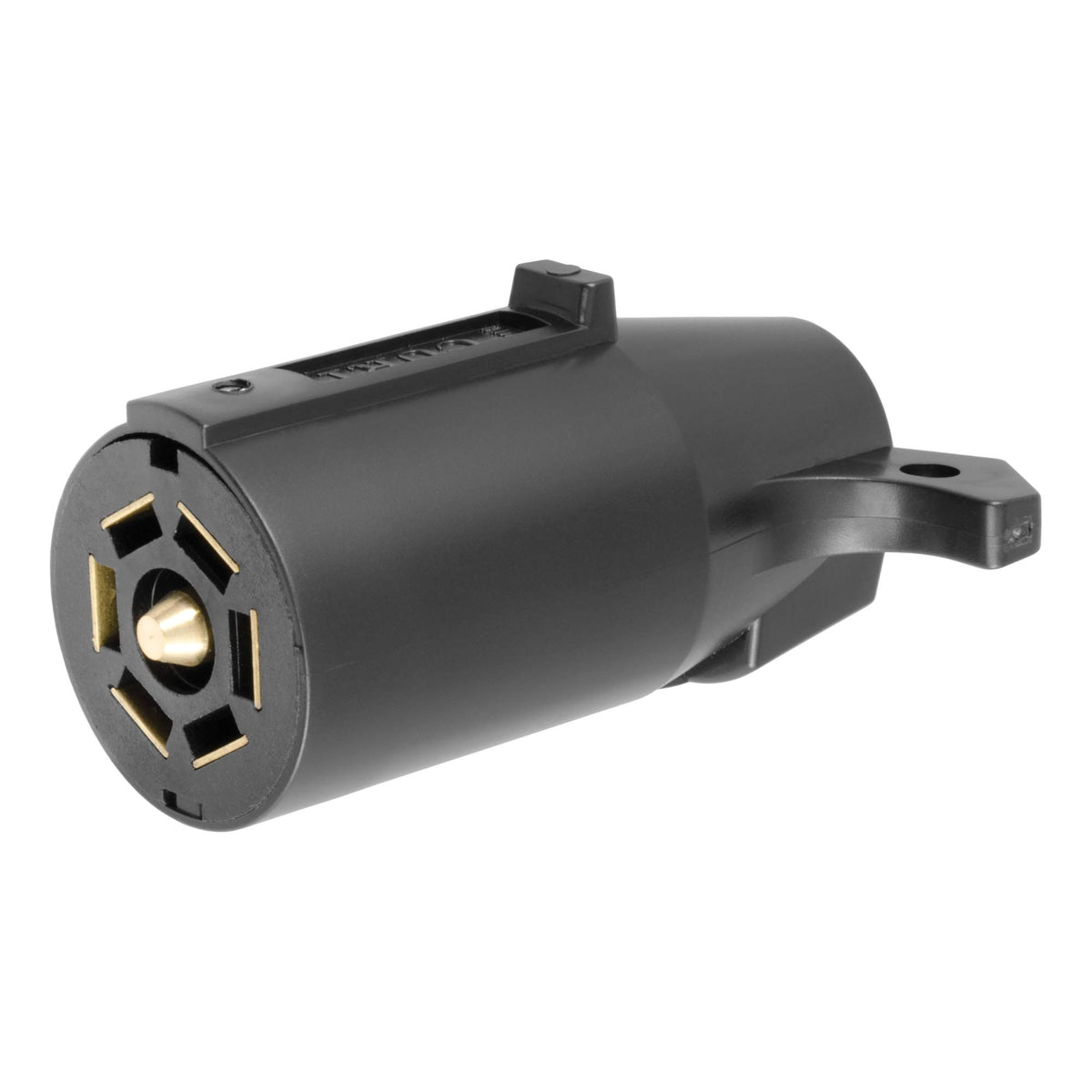Curt 7-Way Rv Blade Connector Plug, Supplies Power To Tail Lights, Turn Signals, And More - Splices Into Trailer Wiring, Has Con