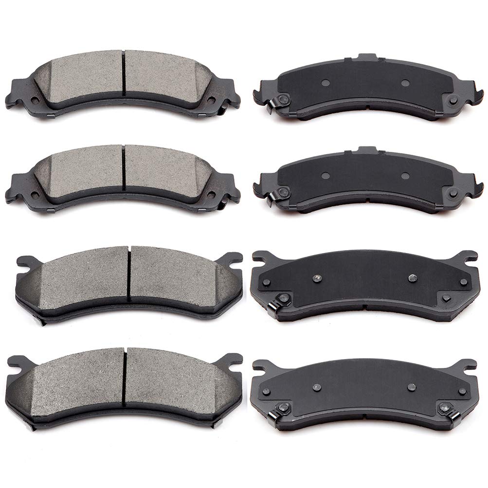 ECCPP D834 D785 Ceramic Brake Disc Pad fit for Cadillac Escalade EXT ESV,for Chevy Avalanche Silverado Suburban 1500/Tahoe,for G