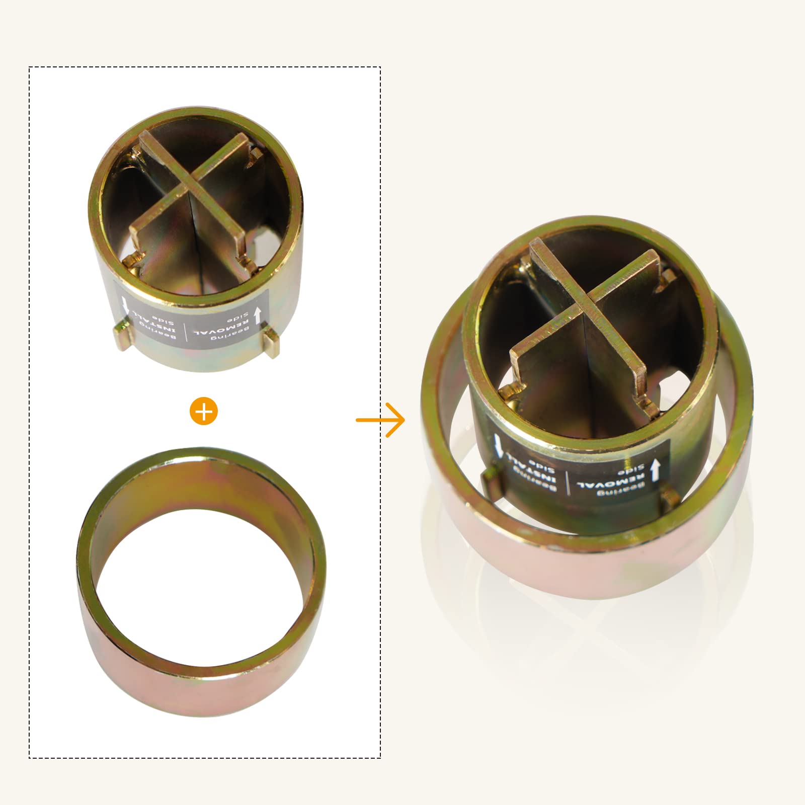 Edicapo Front/Rear Wheel Bearing Install And Removal Press Tool Kit Compatible With Polaris Sportsman Xp 550 850 1000, Compatible With Ranger 500 570 700 800 900 1000, Compatible With Rzr 570 900 1000