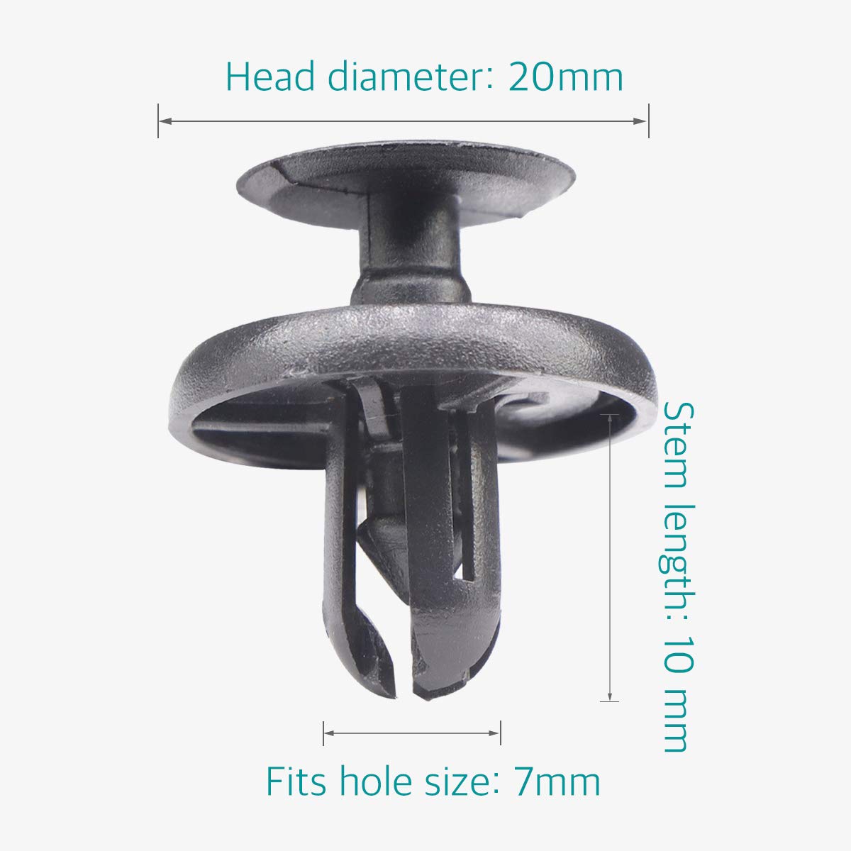 Lantee 10 Pcs Engine Under Cover Push-Type Retainer Clips For Toyota & Lexus 90467-07201