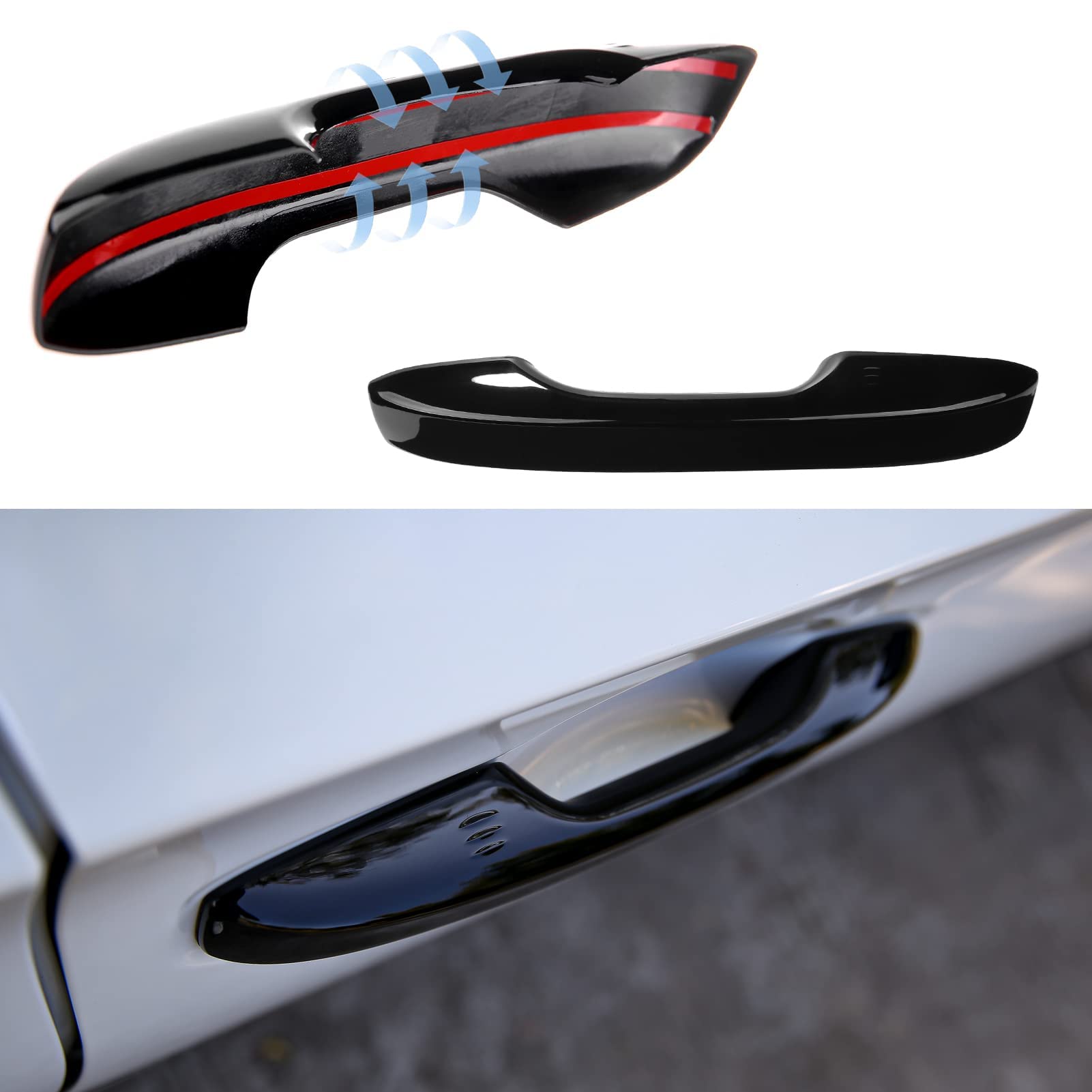 Thenice For 11Th Gen Civic Accessories Door Handle Cover Exterior Handle Protection For Honda Civic 2022-2024, Accord/Cr-V/Hr-V