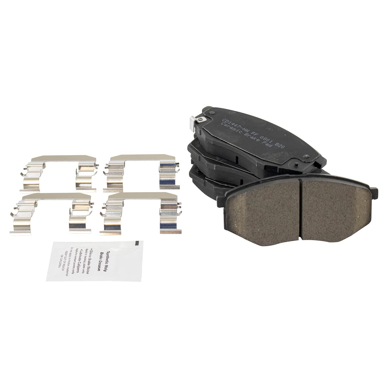 TRQ Front Brake Pads Ceramic Compatible with 2010-2012 Hyundai Tucson 2011 Kia Sportage