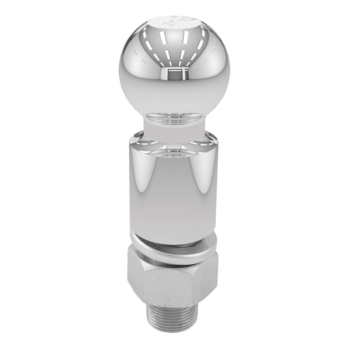 CURT 40036 Chrome Trailer Hitch Ball, 10,000 lbs, 2-Inch Rise, 2-5/16-Inch Diameter, 1-1/4 x 2-5/8-Inch Shank
