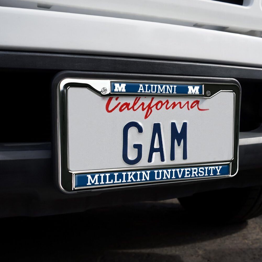 Millikin University Alumni Full Size Standard License Plate Metal Frame