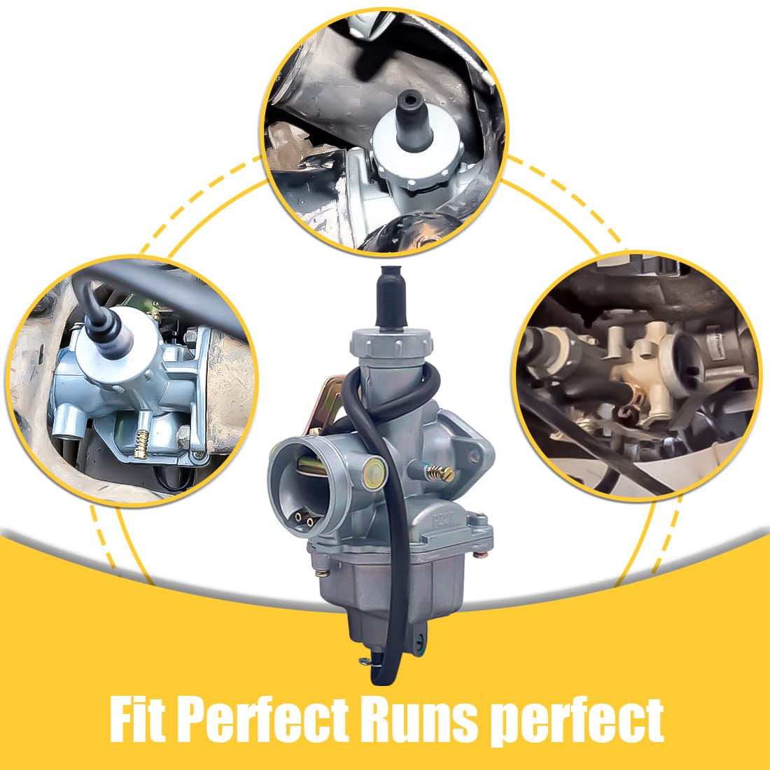 Carburetor Carb With Throttle Cable Compatible With Honda Atv Fourtrax 200 Trx200Sx Trx200 Trx200D 4 Wheeler Quad 1984