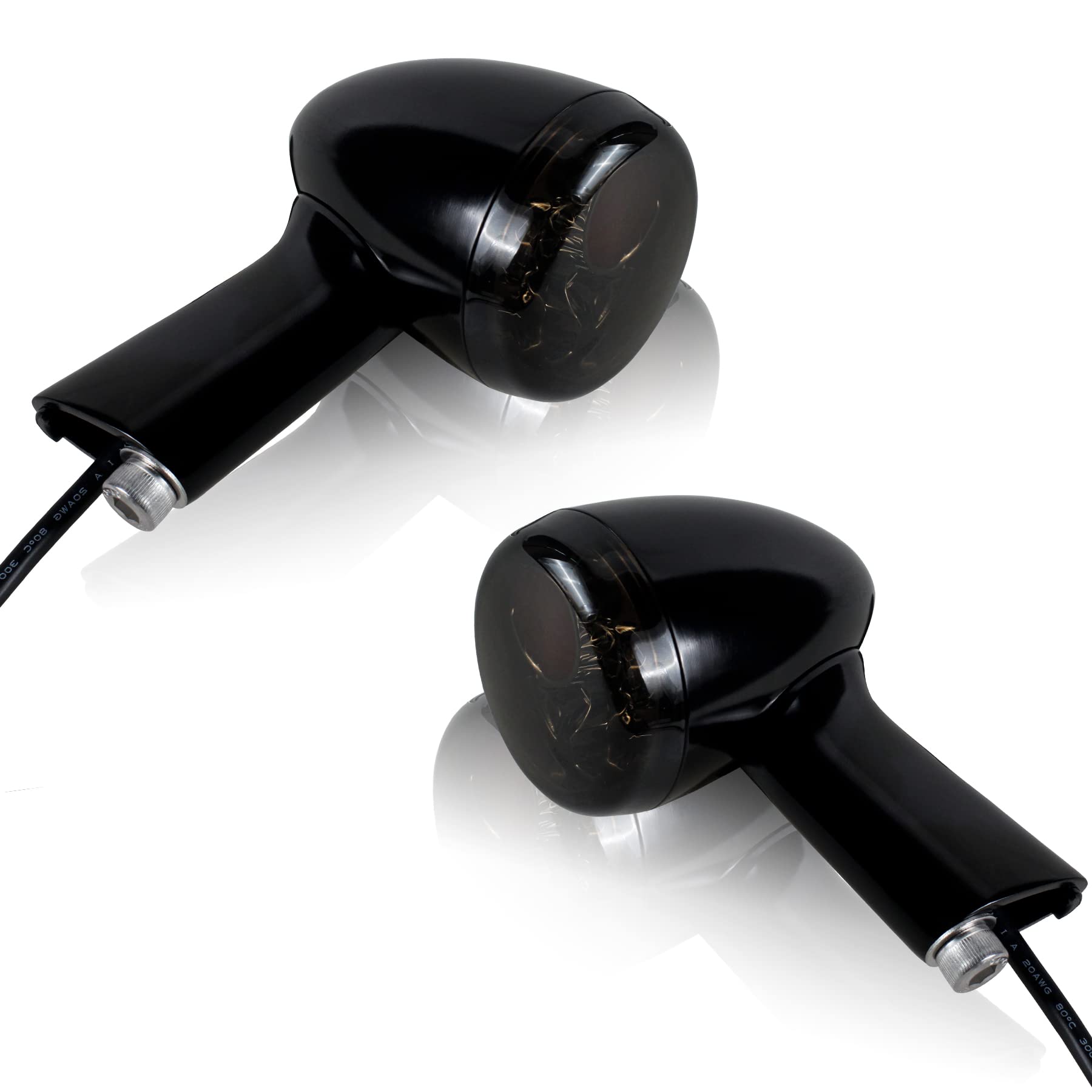 Nthreeauto Smoked Bullet Led Rear Turn Signals Integrated Brake Running Light Compatible With Harley Sportster Xl 883 1200 1992-2019