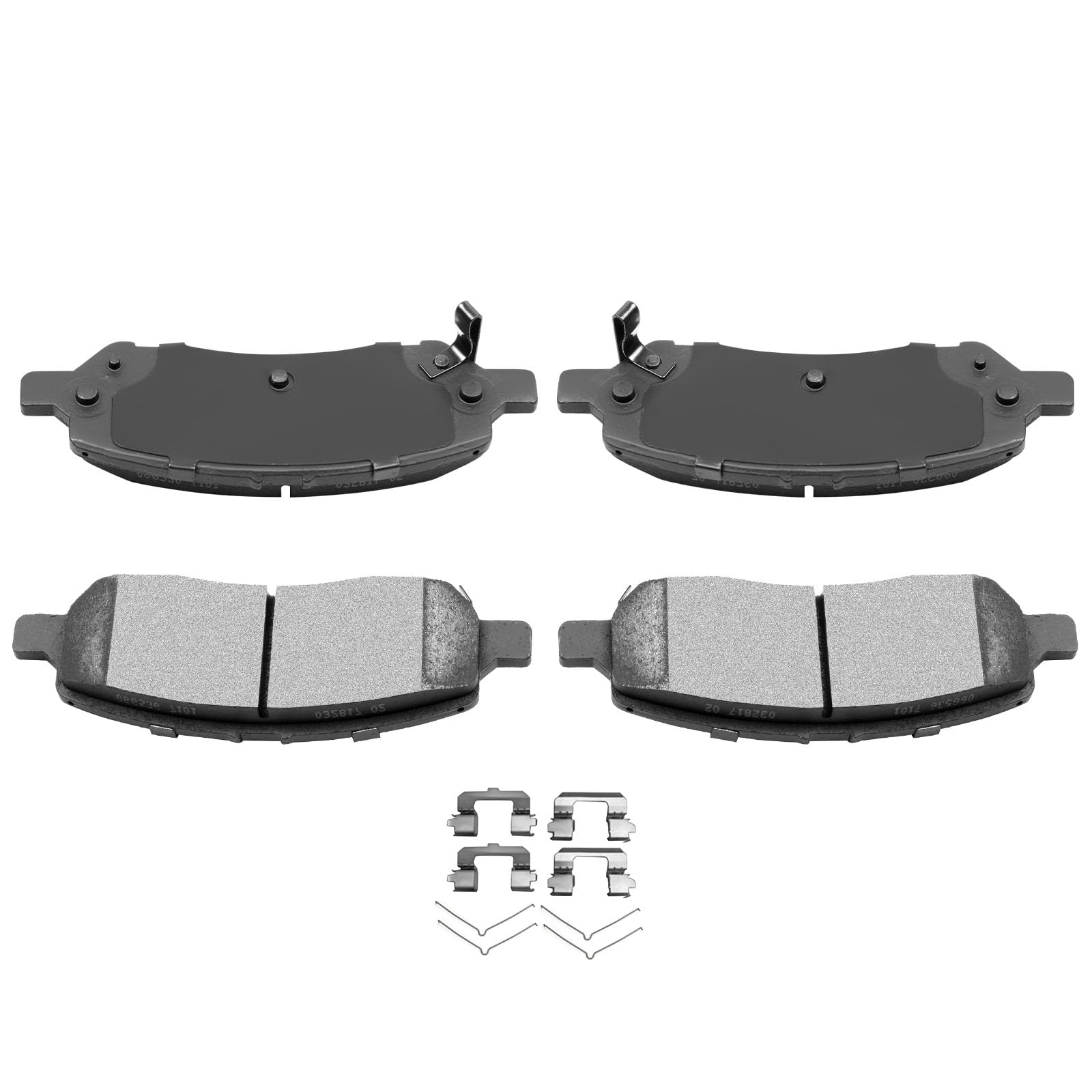 Automuto 4Pcs Rear Ceramic Disc Brake Pads Set D1647 For Dodge Dart 2013-2016