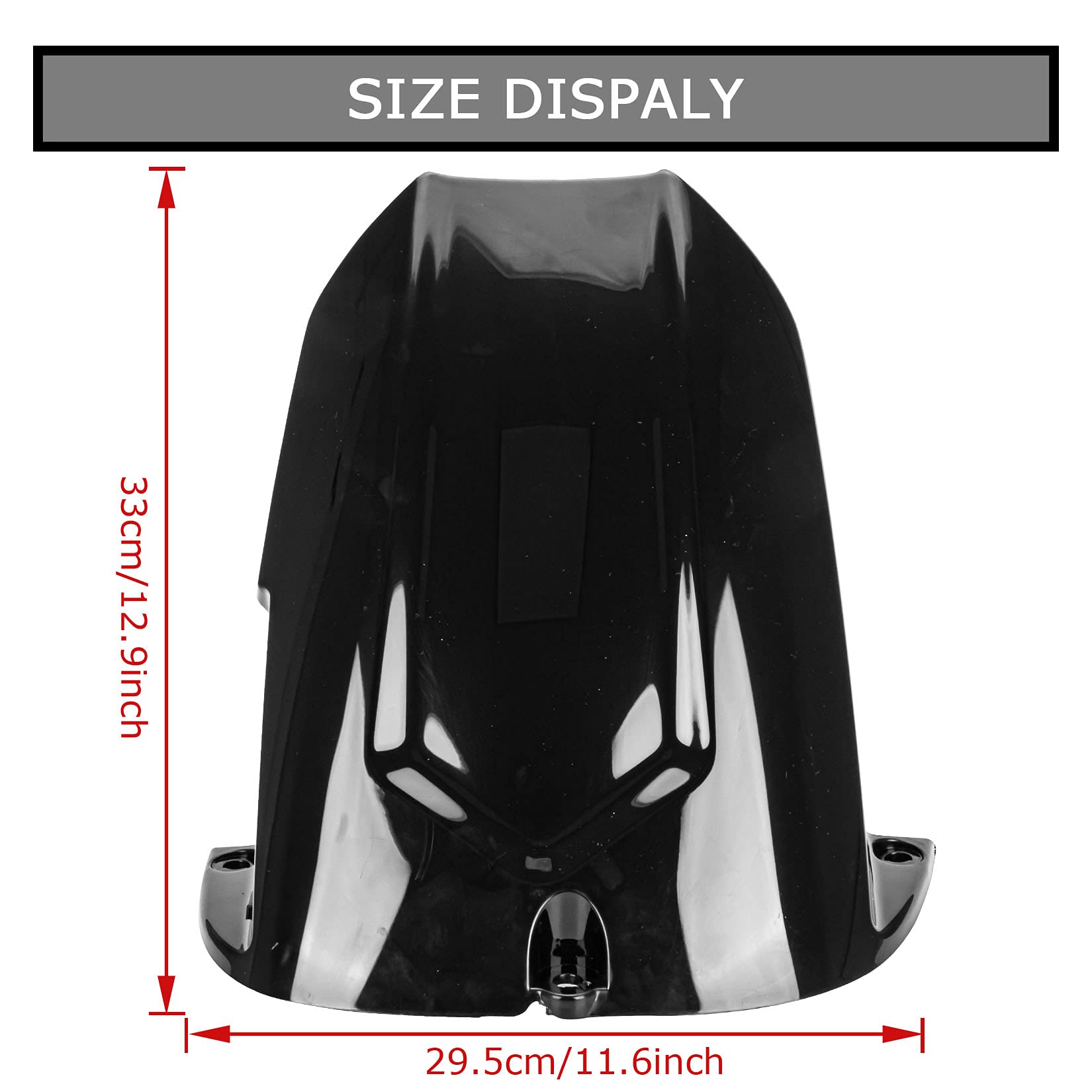 PSLER Rear Mudguard Tire Hugger for YZF R6 2003-2005 and for R6S 2006-2009 (Black)