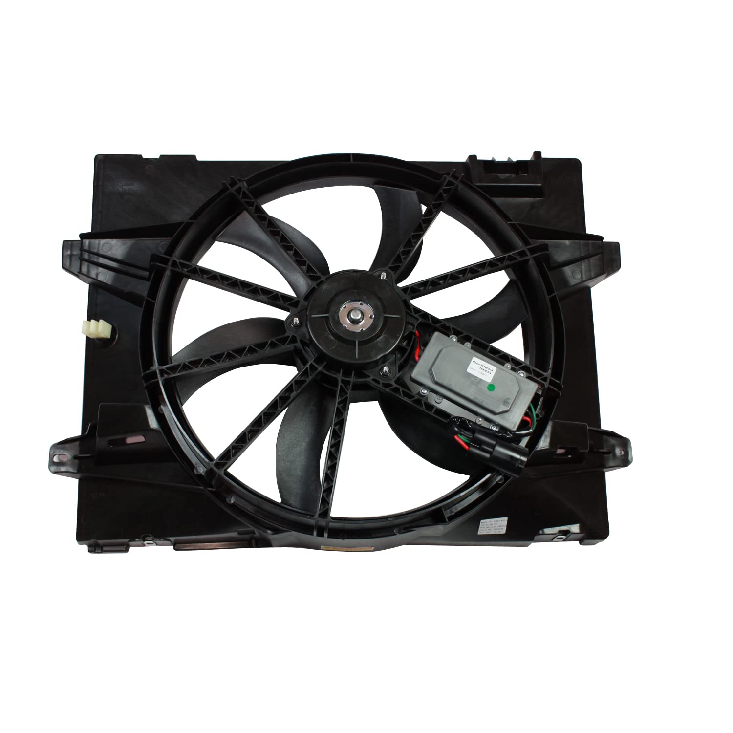TYC Dual Radiator and Condenser Fan Assembly Compatible with 2006-2011 Ford Crown Victoria