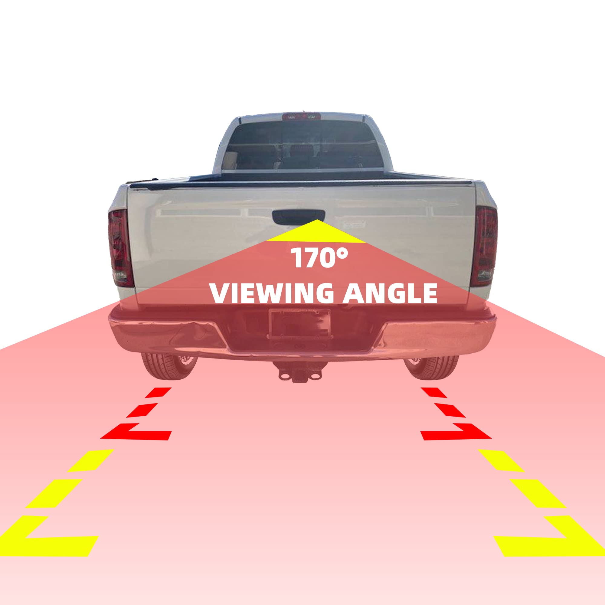 Dasbecan Tailgate Handle With Backup Rear View Camera Compatible With 2002-2008 Dodge Ram 1500 2500 3500 Reverse Camera Waterpro