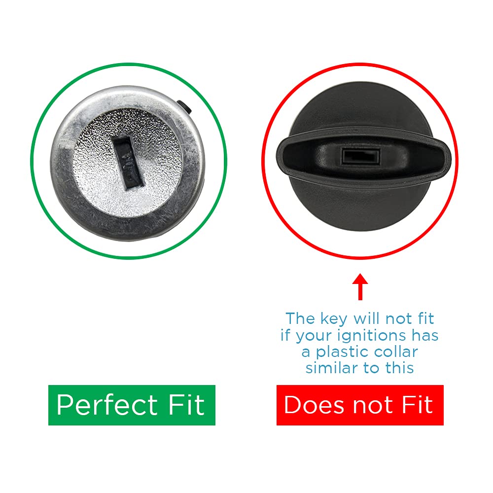 Keyless2Go Replacement for New Uncut Keyless Remote Head Key Fob Select Escape Explorer Focus Fusion That use OUCD6000022164-R80