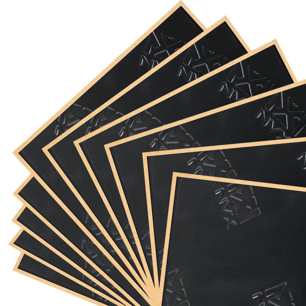 Nvx Stealth Black Sdbbp40 90 Mil Thick 40 Sqft. Car Sound Damping Mat, Butyl Automotive Sound Deadener, Audio Noise Vibration In