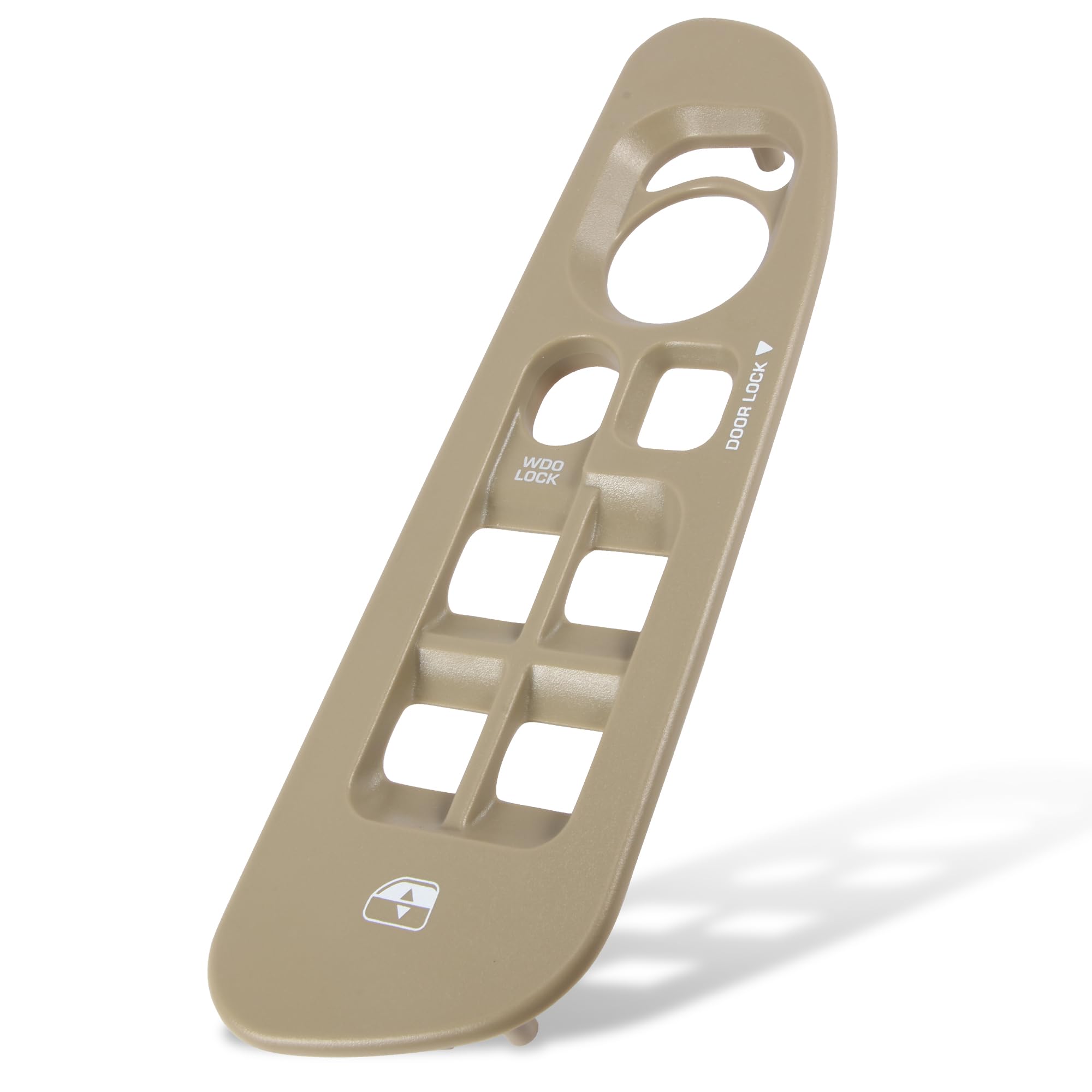 Beige Driver Side Window Switch Panel Bezel Compatible With Dodge Ram 1500 2500 3500, 2002 To 2010 Driver Seat Door Armrest Gray