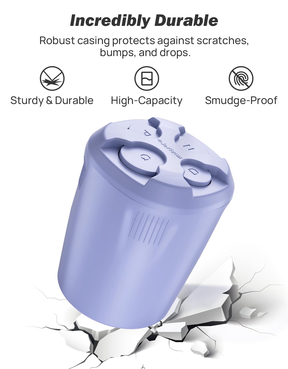 Joytutus Car Coin Holder, Universal Change Holder For Most Cars - Sort Coins (Purple), 1 Pack