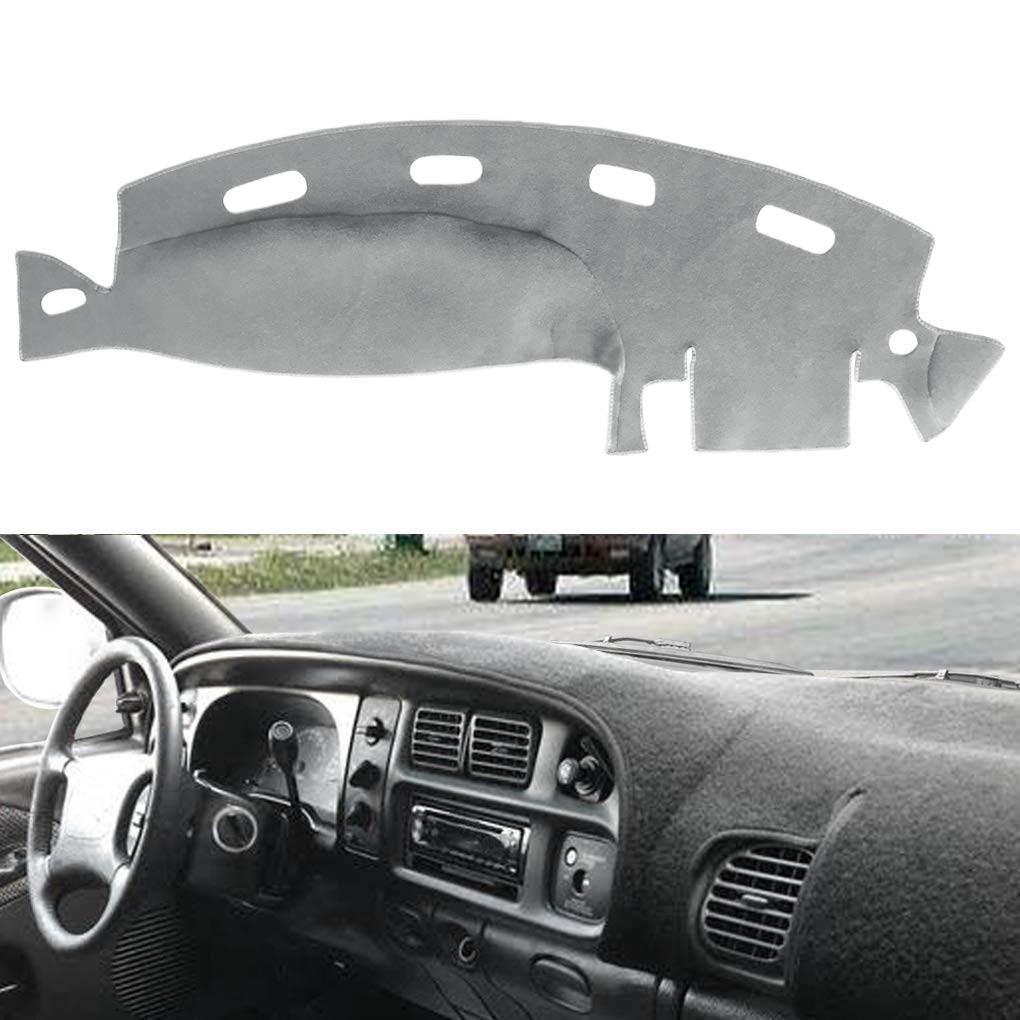 Dash Cover Dashboard Cover Mat Pad For Dodge Ram 1998 1999 2000 2001 (Dark Gray) Y21