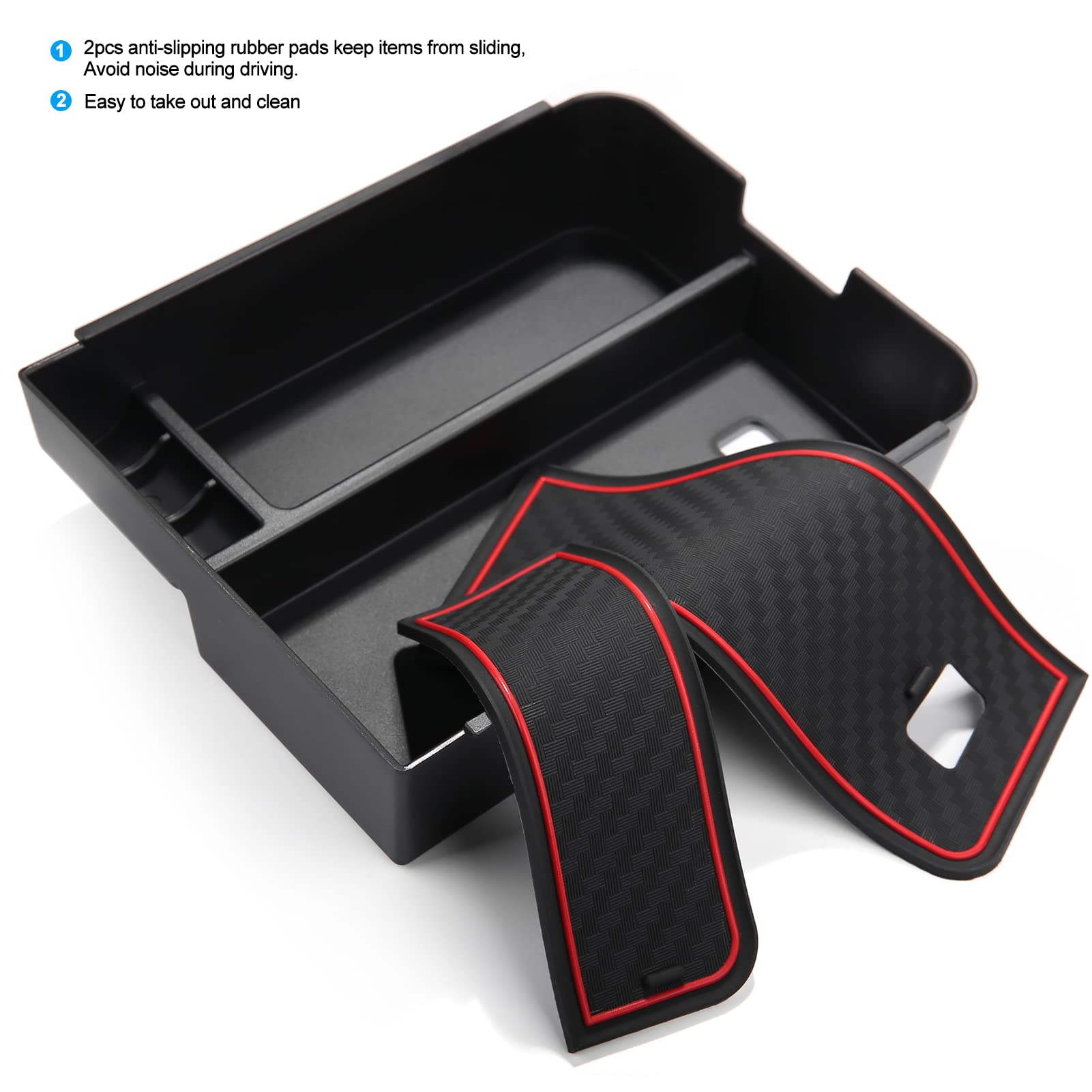 ANFOKAS for Nissan Sentra 2024 2023 2022 2021 2020 Accessories Car Auto Center Console Armrest Box Armrest Cover Storage Box Org