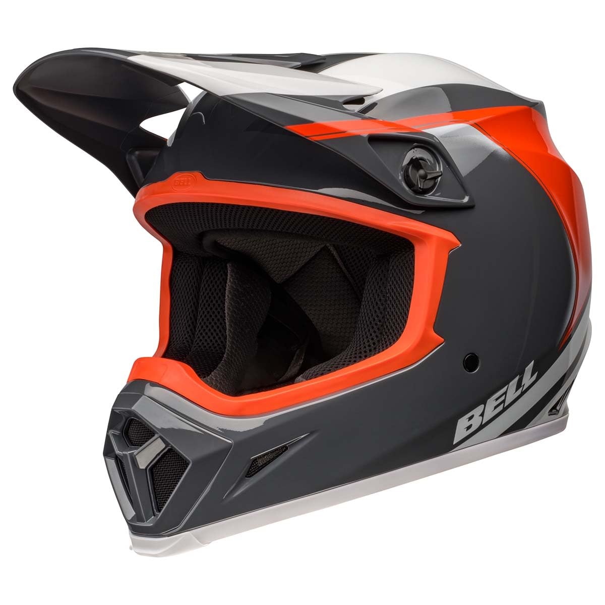 Bell Mx-9 Mips Dirt Helmet (Dart Gloss Charcoal/Orange - Medium)