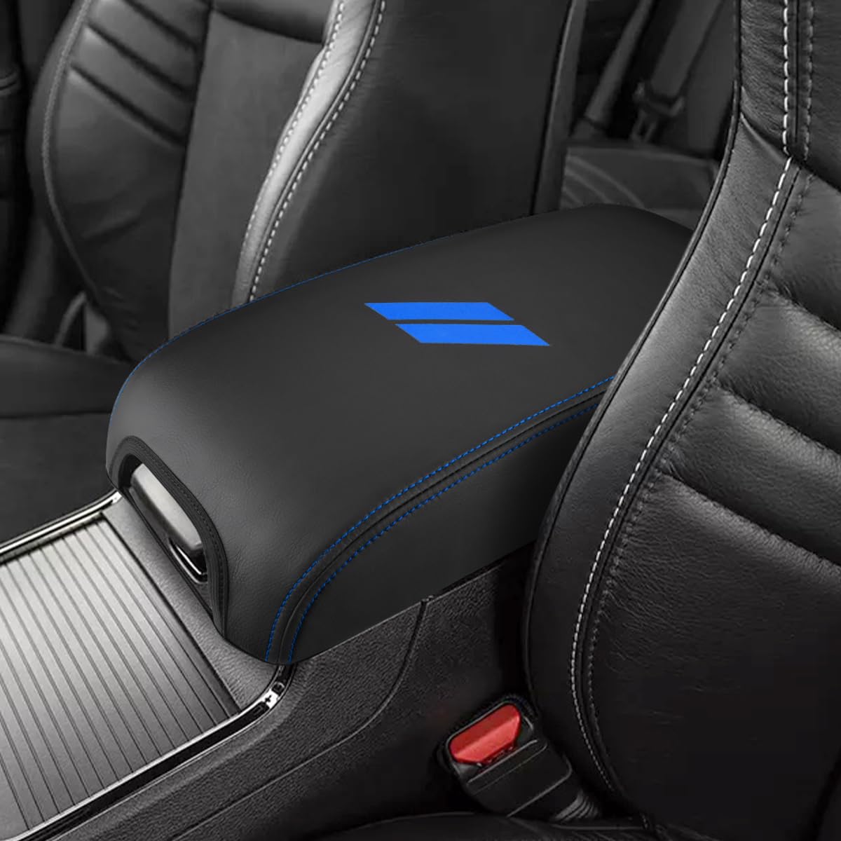 Intget Car Center Console Cover For 2022 2021 Dodge Charger Accessories 2020 2019 2018 2017 2016 2015 Leather Armrest Cover Cons