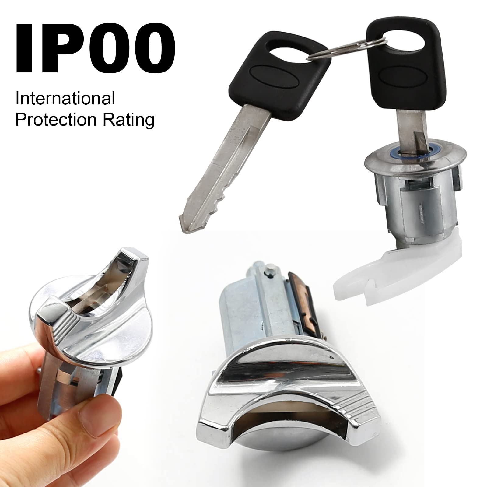 Door Lock Cylinder With Key, Ignition Key Switch Lock Cylinder, Replacemenr For Ford F Series 150 250 350 1990-1995 Pickup E150 E250 E350 Van Crown Victoria Mercury Grand Marquis Aerostar &Ranger