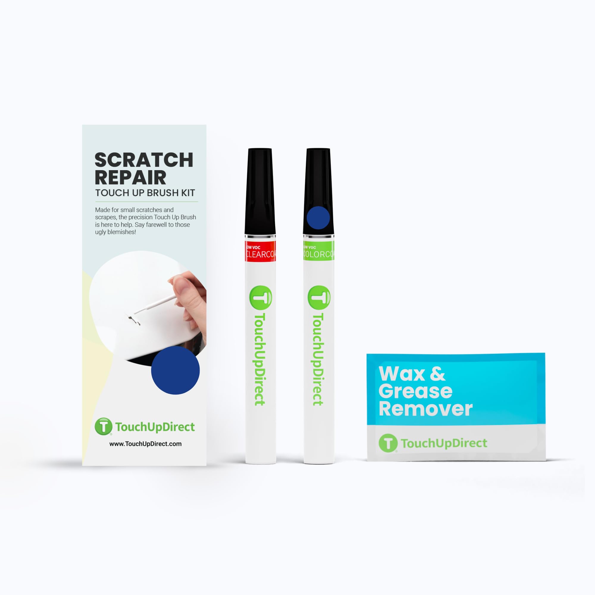 TouchUpDirect N6 Lightning Blue Compatible with Ford Exact Match Scratch Repair Touch Up Paint - Brush Kit