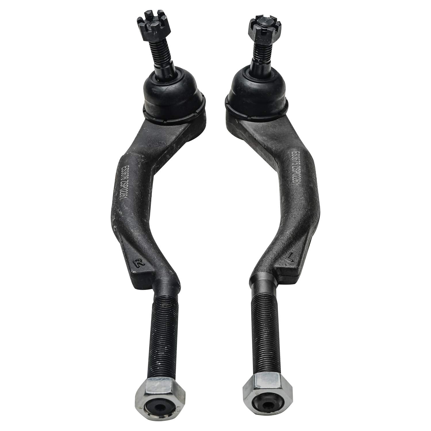 Detroit Axle - 4 Front Tie Rods for 2003-2009 Chevrolet Trailblazer GMC Envoy 2004 2005 2006 2007 2008 Inner & Outer Tie Rod Ends Replacement