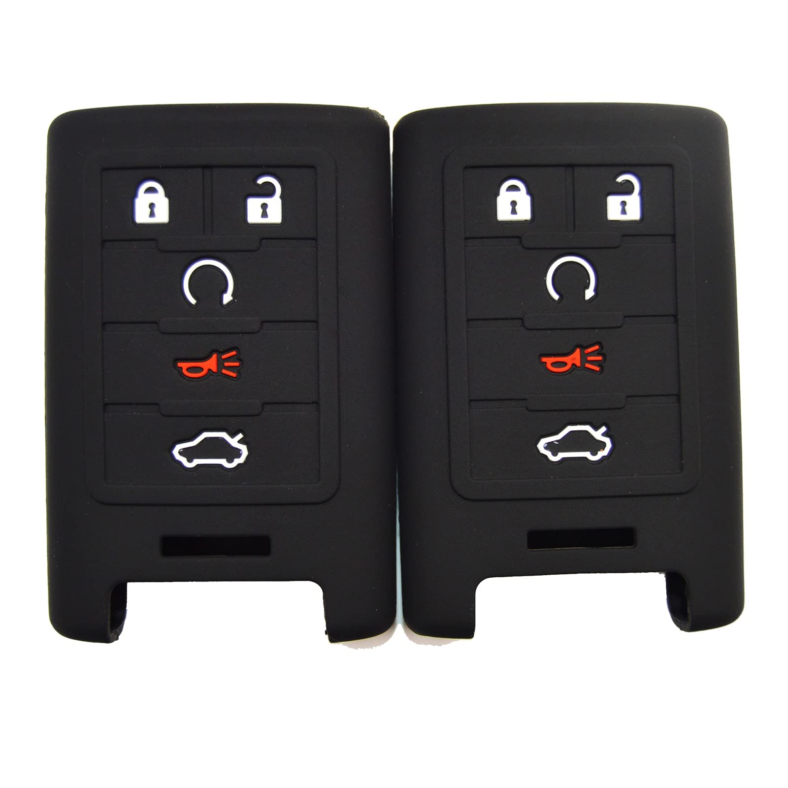 Silicone Smart Key Fob Cover Compatible With Corvette C7 Cadillac Cts Ats Srx Sts Dts