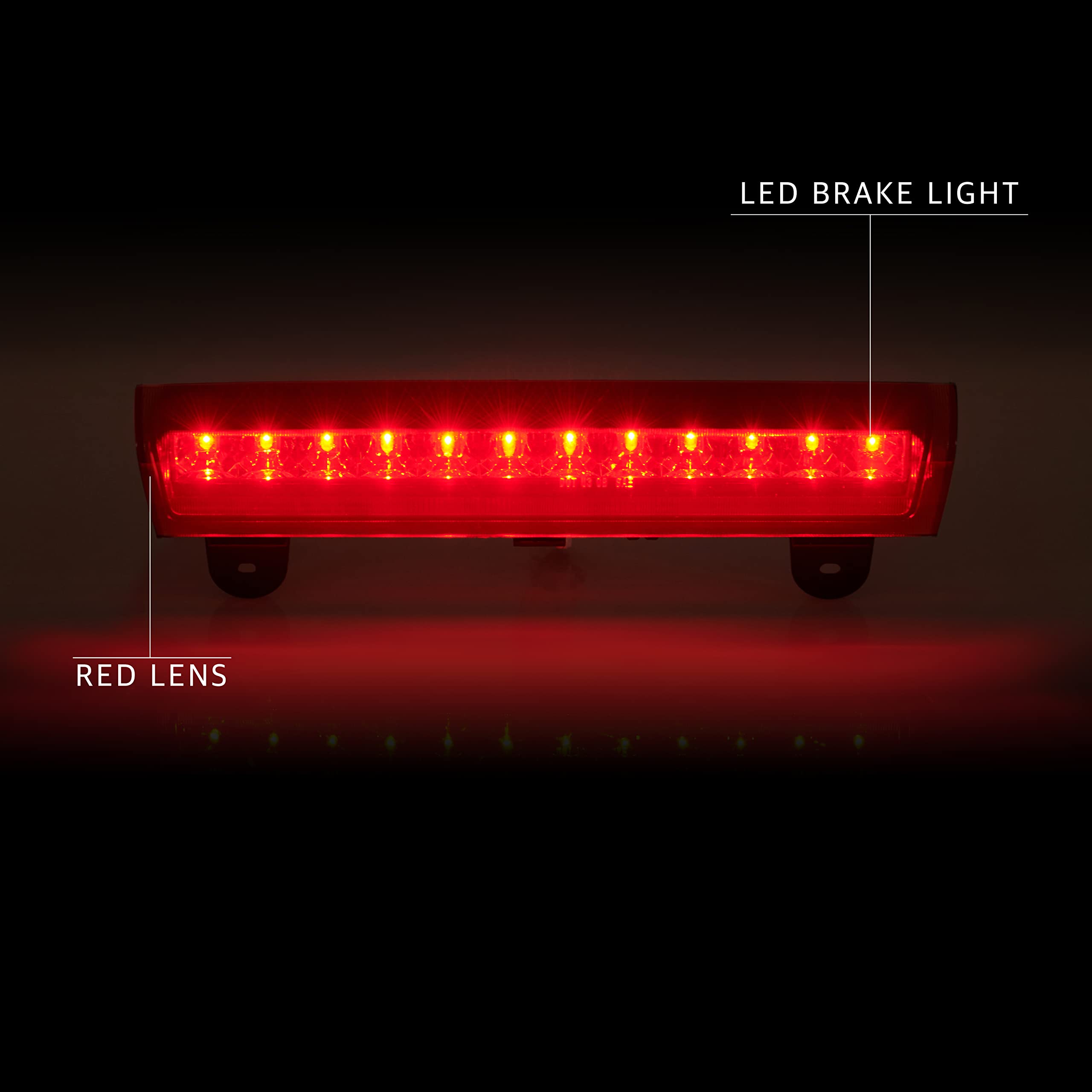 Cxdar Third 3Rd Brake Light, Led High Mount Stop Light Replacement For 2000 2001 2002 2003 2004 2005 2006 Chevy Tahoe Suburban/G