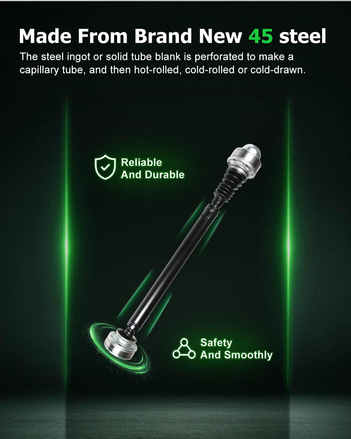 Scitoo 27.91''-29.88'' Front Drive Shaft Assembly Propeller Shaft Compatible For Jeep Liberty 2002-2007 52111596Ab 52111596Aa 52