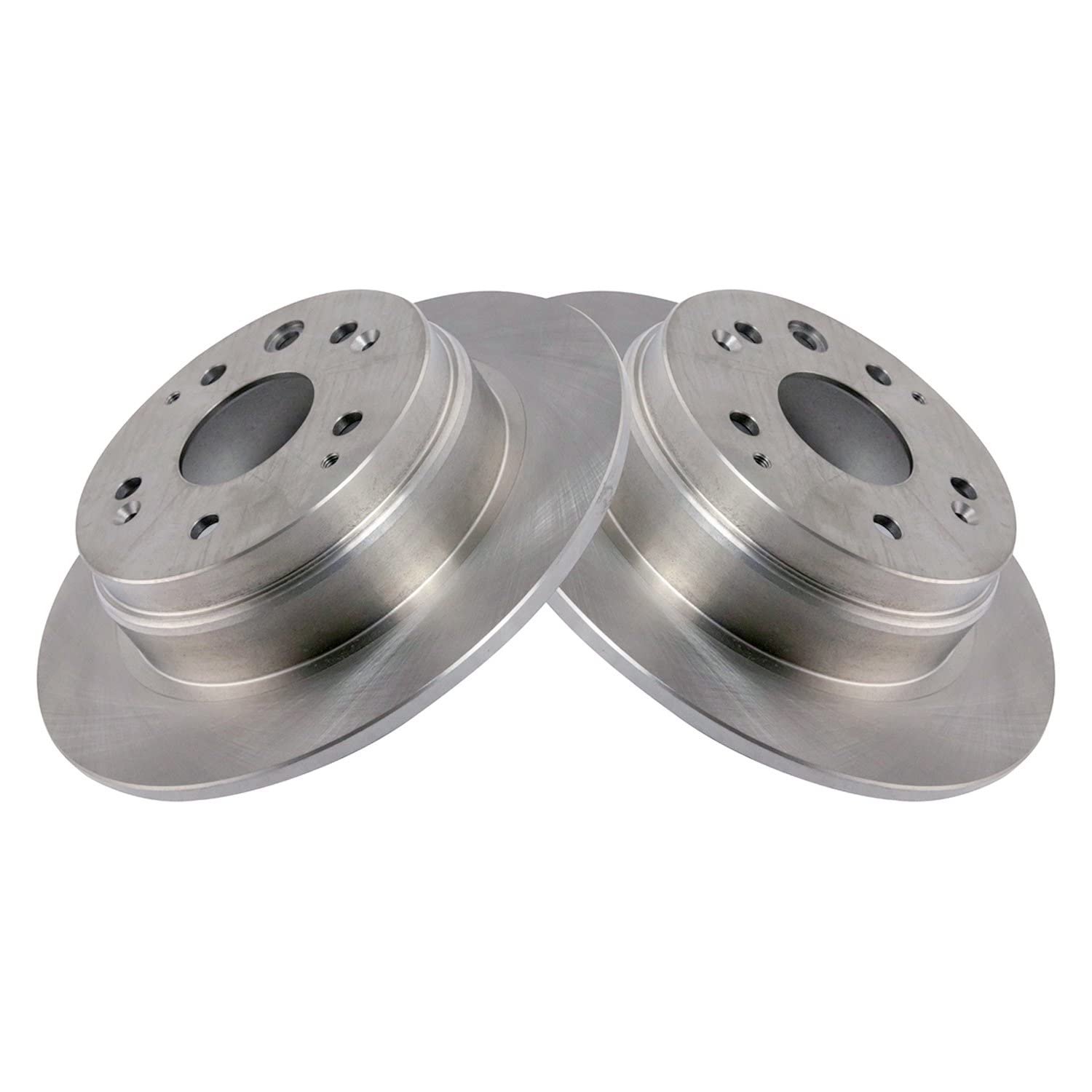 Trq Rear Brake Rotors Set Solid Compatible With 2001-2003 Acura Cl