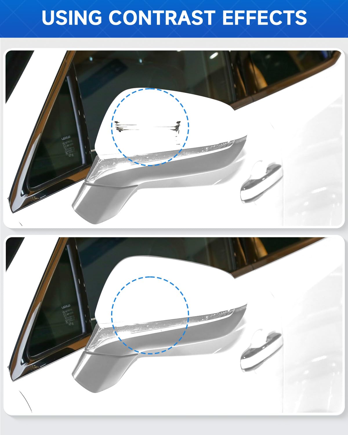 Teslaunch 083/2MH Ultra White Tricoat Touch Up Paint Compatible with Lexus Exact Match Touch Up Paint Car Scratch Repair