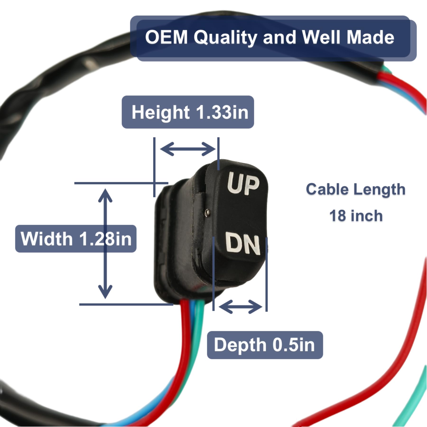 Heurofosh 18286A43 Remote Control Trim & Tilt Switch For Mercury Mariner Outboard Motors 87 18286A26