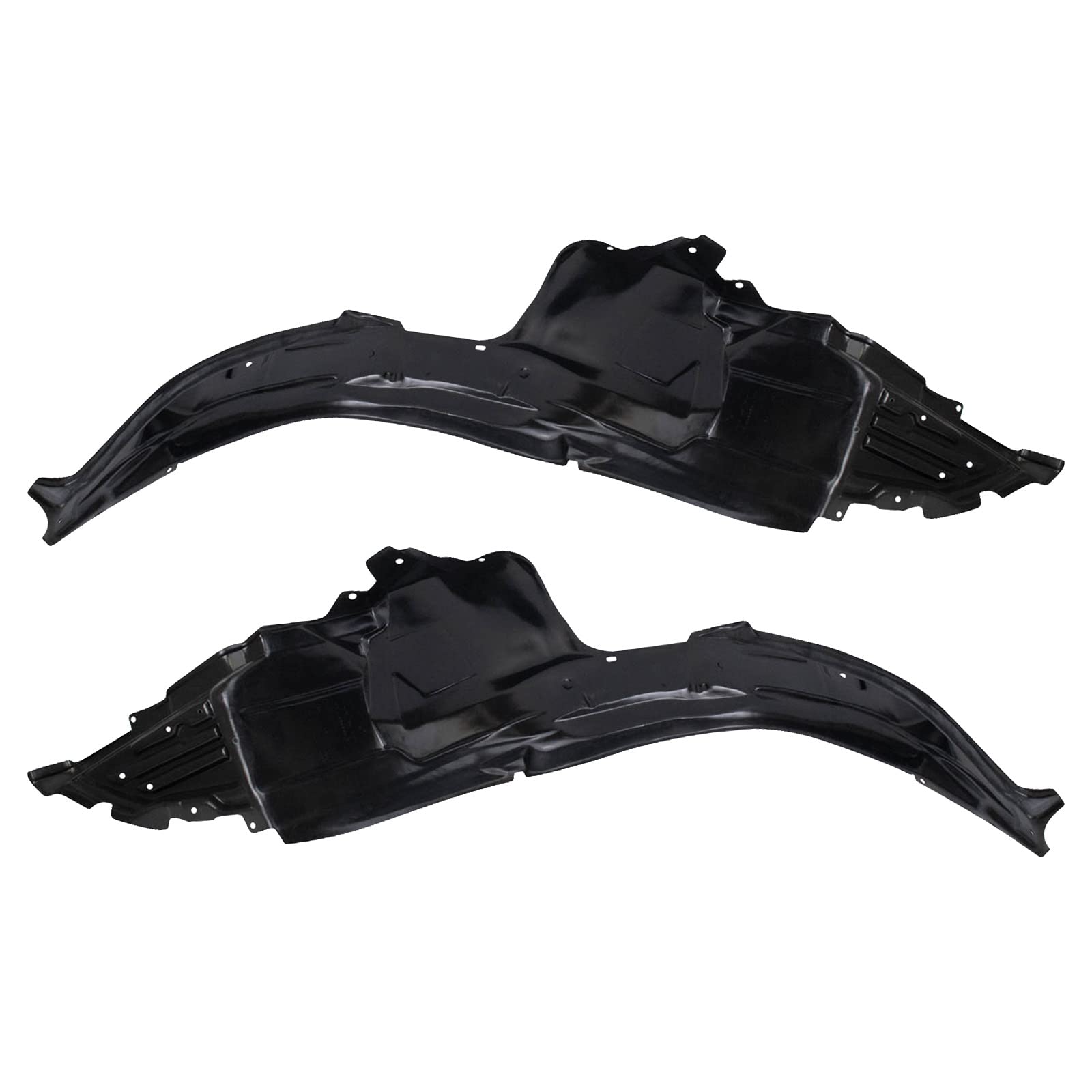 Trq Inner Fender Liner Set Compatible With 2005-2009 Subaru Legacy Su1250103 Su1251103