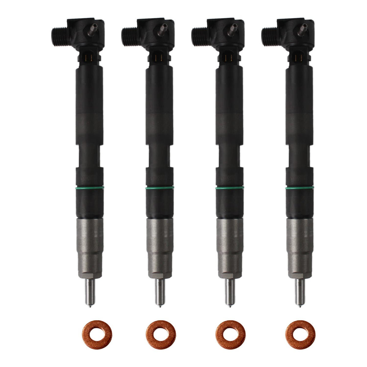 FIWARY 4PCS Fuel Injectors Exact Fit Replacement for Bobcat S450 S510 S550 S570 S590 S595 S630 S650 T450 T550 T590 T595 T630 T65