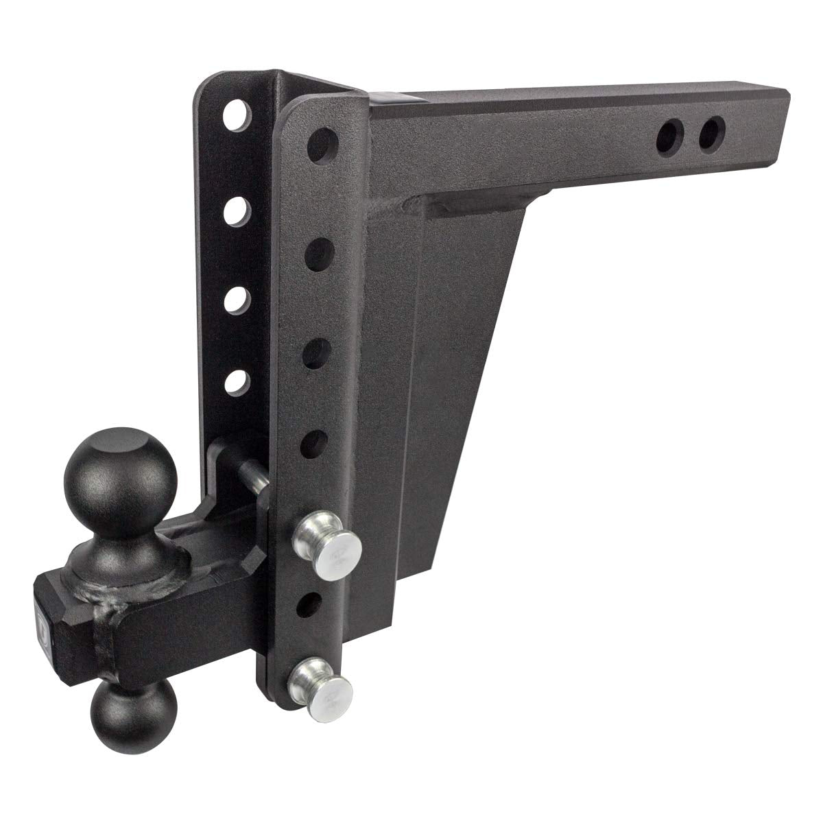 Bulletproof Hitches 2.0'' Adjustable Extreme Duty (30,000Lb Rating) 8'' Drop/Rise Trailer Hitch With 2'' And 2 5/16'' Dual Ball 