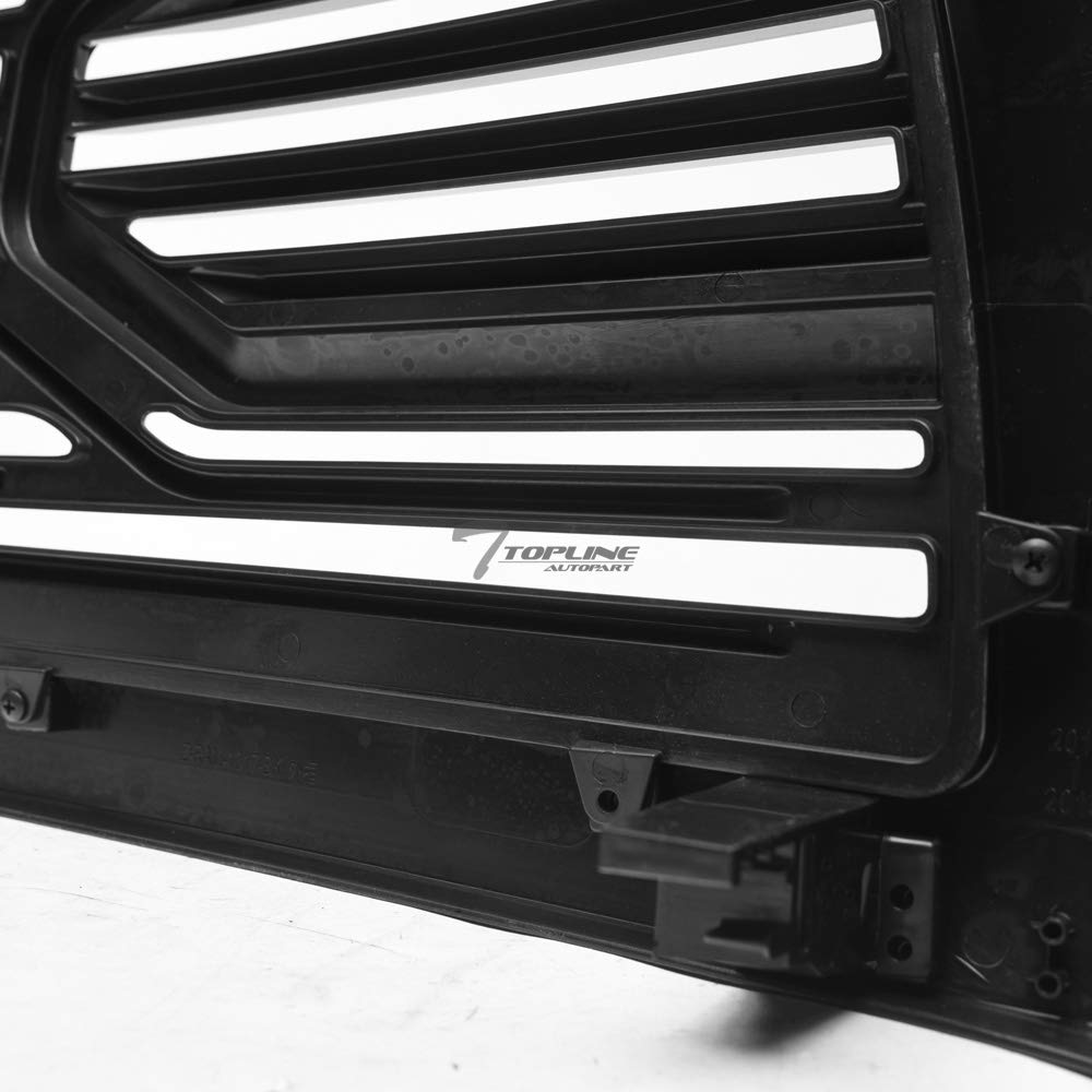 TLAPS 7422439037076 Compatible With 2010-2018 Dodge Ram 2500/3500 / 4500/5500 Glossy Black Big Horn Style Horizontal Front Bumpe