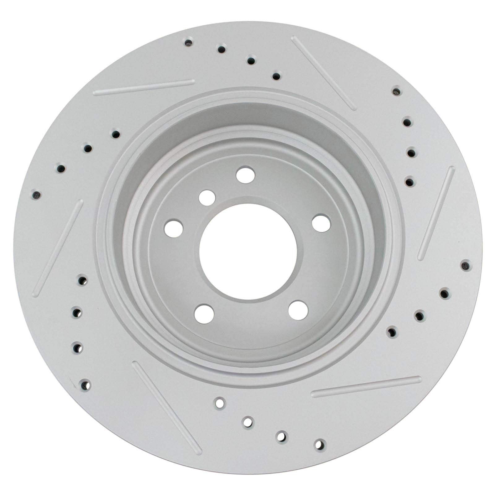 Trq Rear Performance Brake Rotors Set Premium G-Coated Compatible With 2004-2007 Bmw 525I 2008-2010 528I 530I