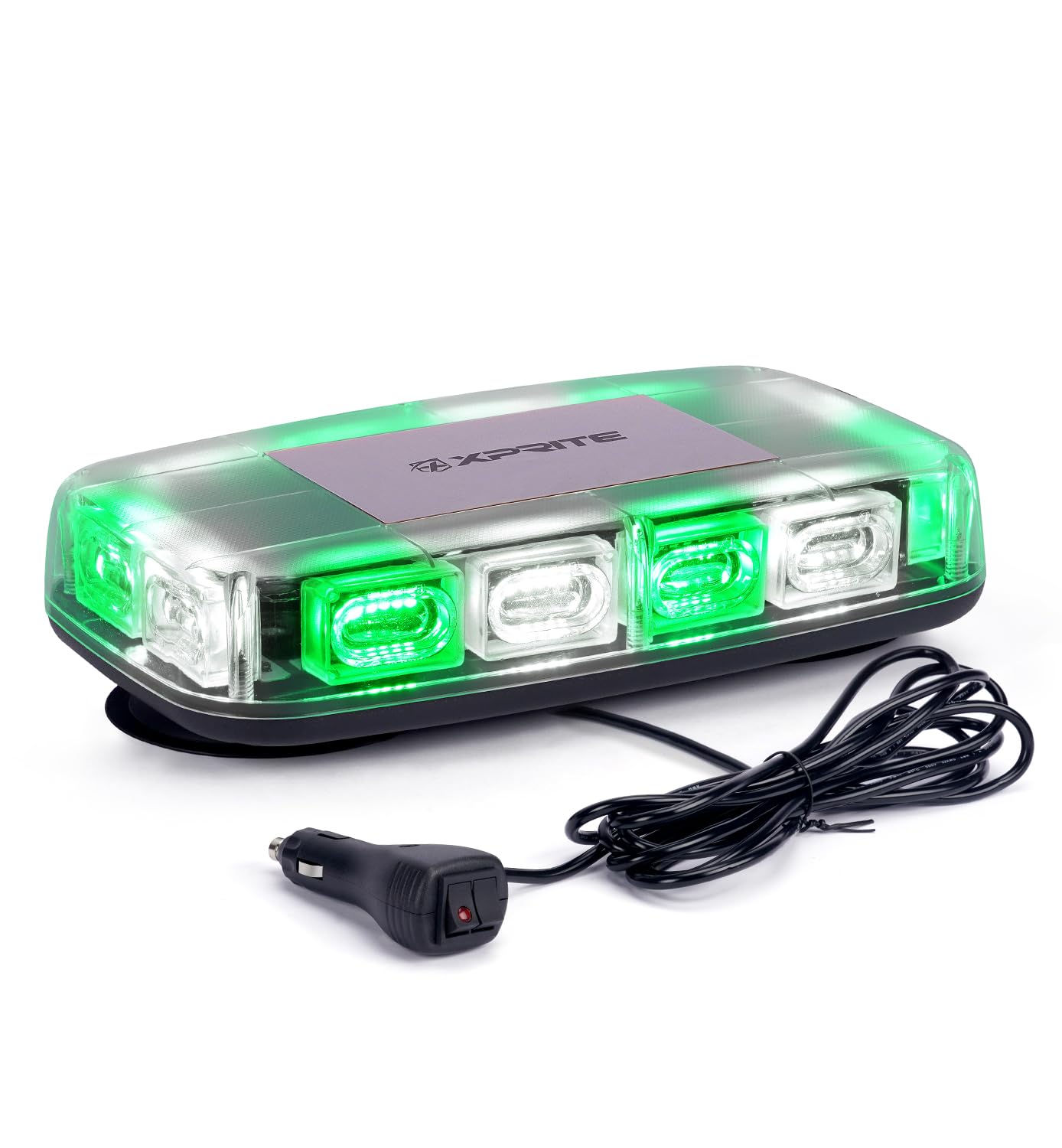 Xprite Upgraded 12 '' 72Led Rooftop Mini Strobe Lights, Emergency Safety Flashing Beacon Light Bar With Magnetic Base For 12V-24