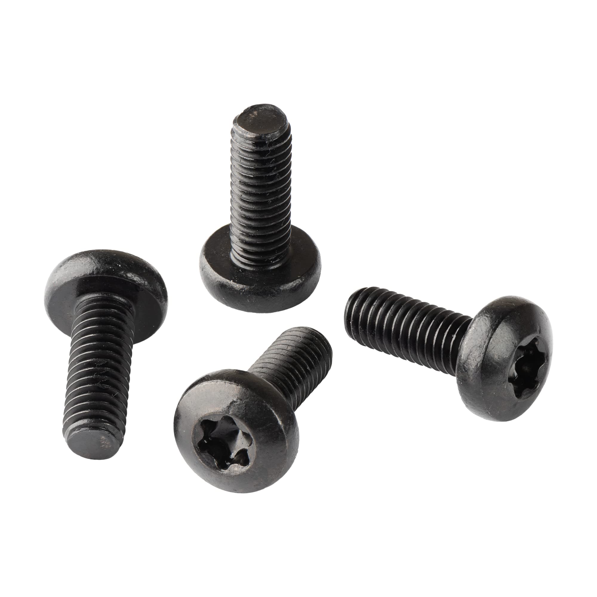 MAKERS BOLT Black Stainless Steel License Plate Screws | M6-1.0 x 16mm | 4 Pack | Compatible with Toyota, Lexus, Honda