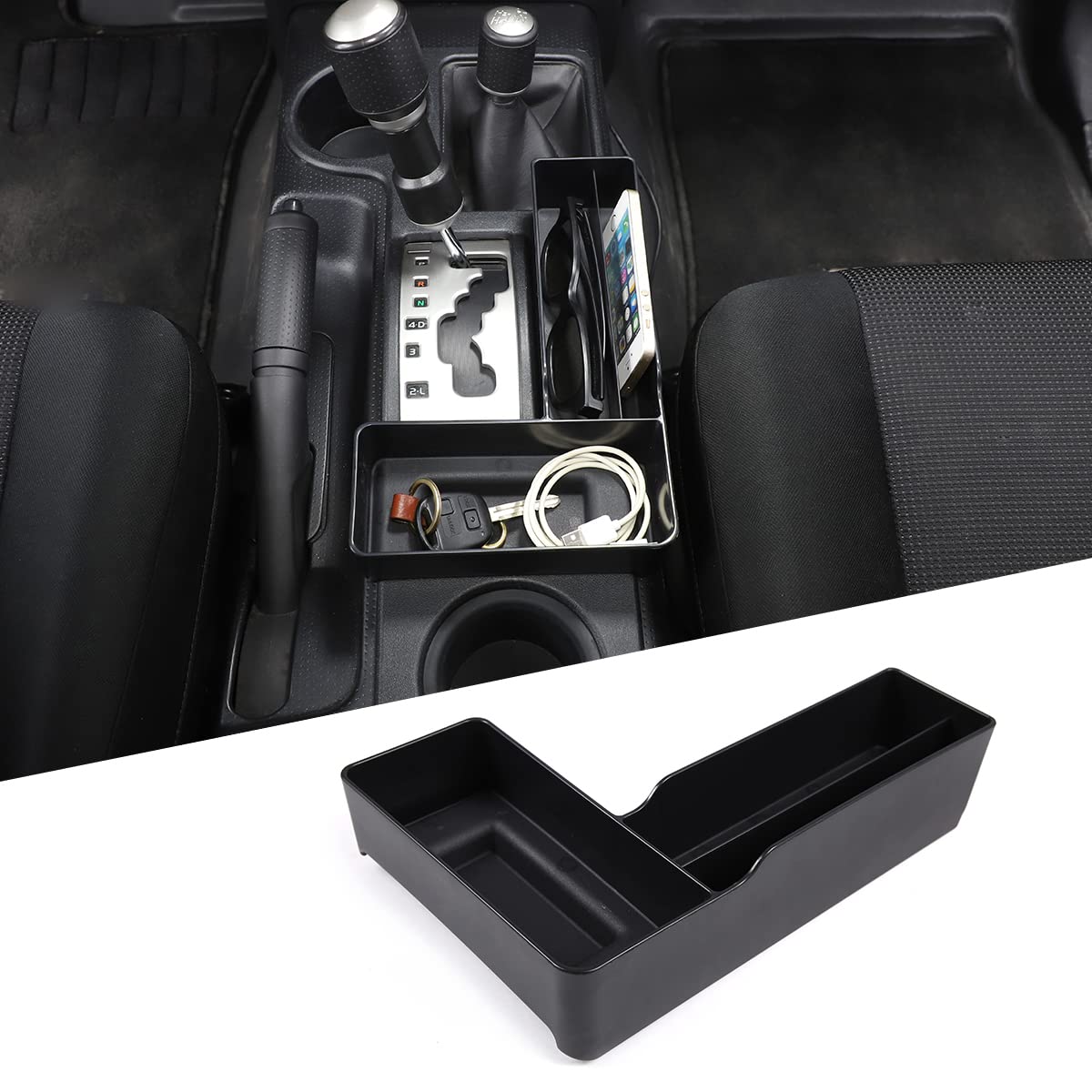 Fgtagtal Gear Shift Storage Box Compatible With Toyota Fj Cruiser 2007-2021, Gea WBCARB09NLTMQC9