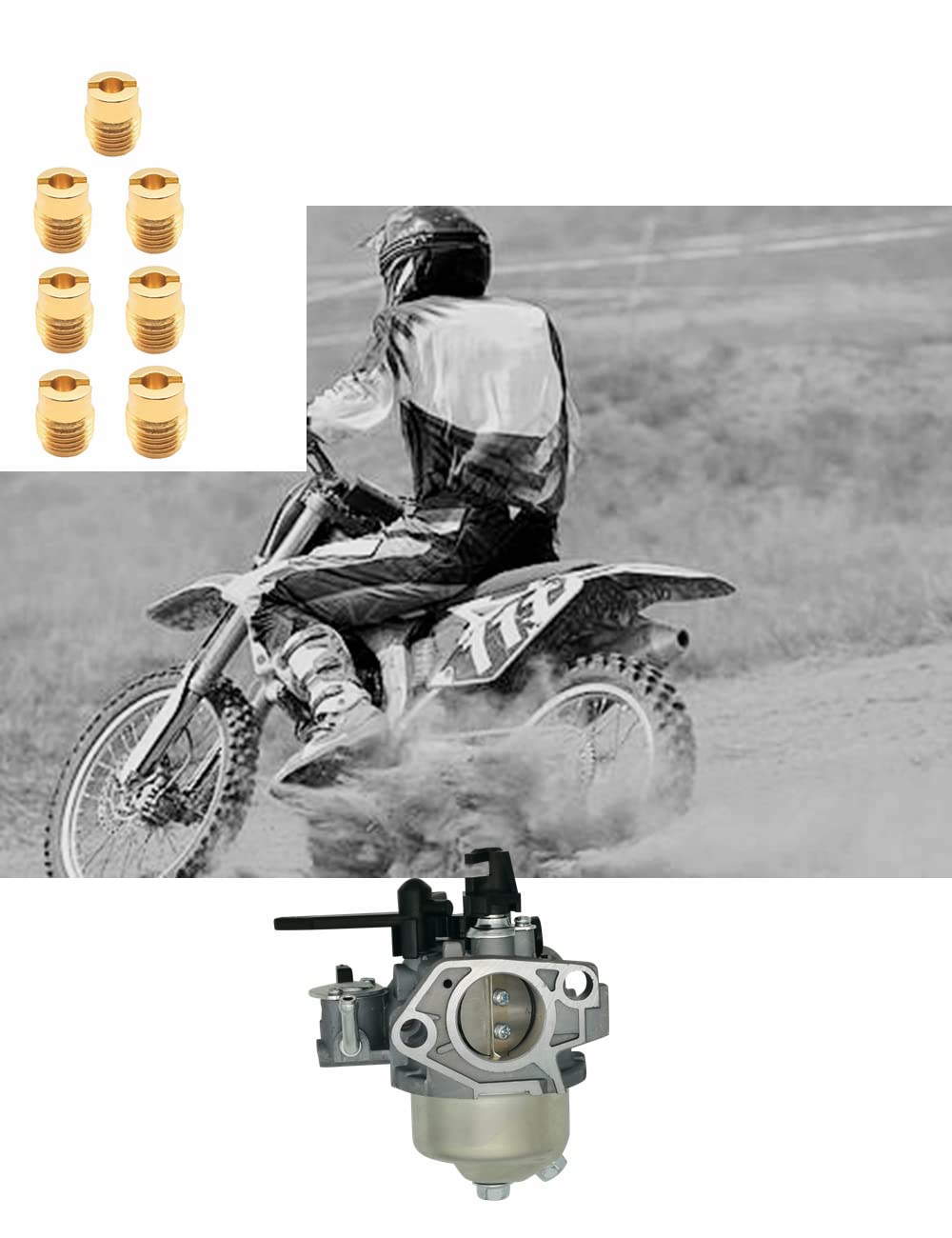 Yamakato Aftermarket Carburetor Jet Kit 040 041 042 043 044 045 046 For Honda And Clone Predator 301Cc 420Cc Gx270 Gx390 Gx340 E