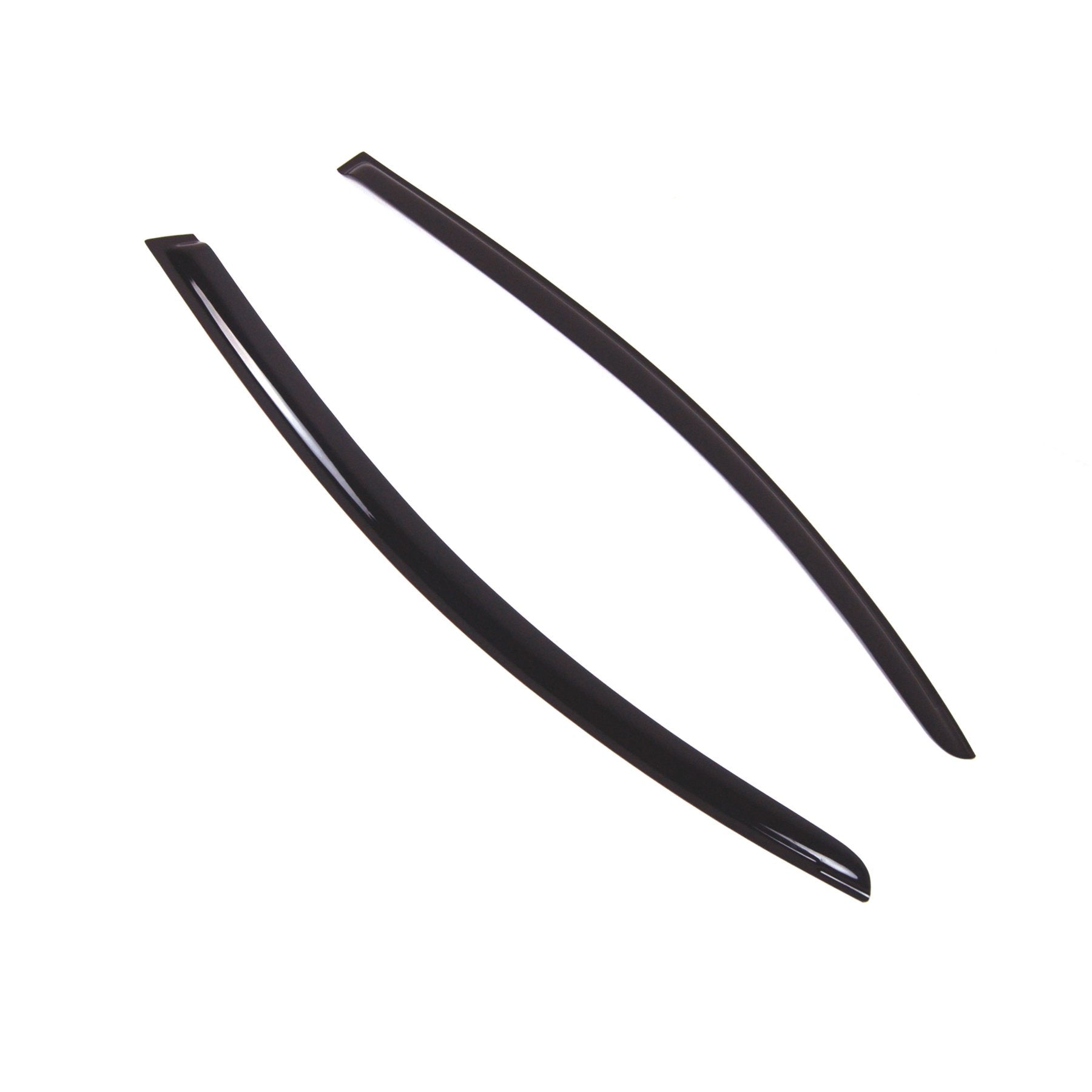 Tuningpros Window Visor Compatible With 2008-2013 Volvo C30, Dgwv2-755 Outside Mount Deflector Rain Guard Dark Smoke, 2 Pcs Set