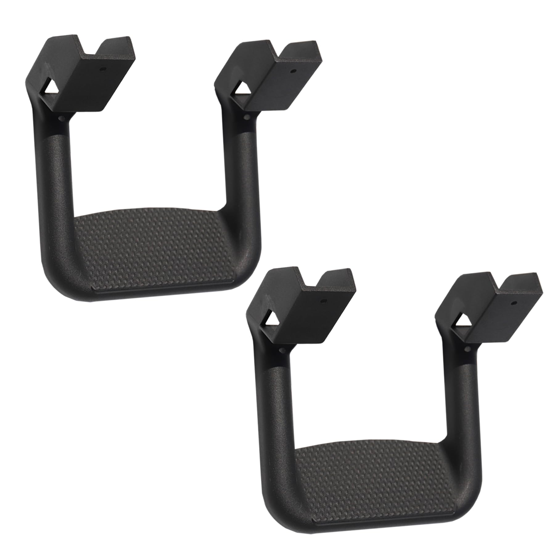 iMonse 2Pcs Universal Black Aluminum Side Step Bars Replacement for Trucks from Chevy (Chevrolet), Ford, Toyota, GMC, Dodge RAM,